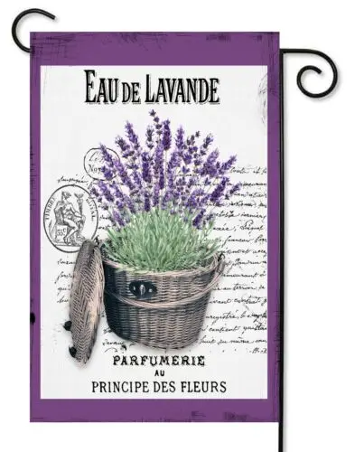 Eau De Lavender  Garden Flag * Top quality *Double Sided *By Flags Galore