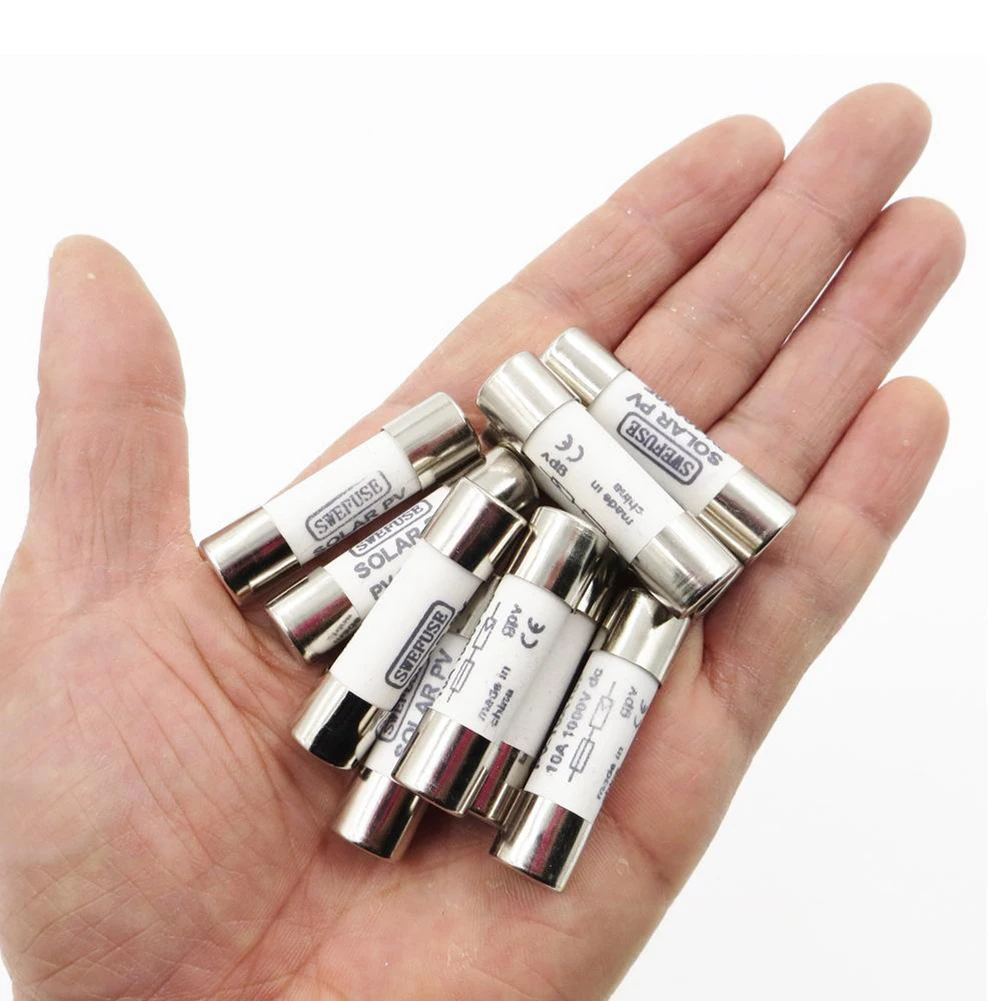 

15A Consumer Unit Fuse PV DC Fuse Shower 1000 VDC 1000V 15 Amp Fuse 15A Accessories Box Fuse Electrical Equipment For Socket
