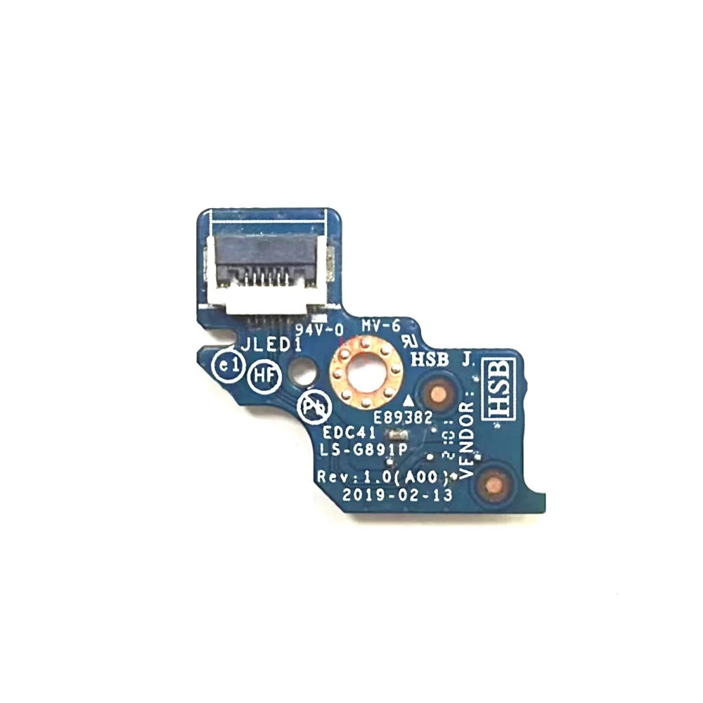 

Оригинальная светодиодная плата индикатора состояния для Dell Latitude 5400 5401, без кабеля LS-G891P, 100% тест в порядке