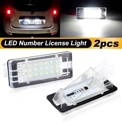 1Pair For Dacia Duster 2010 LED License Plate Light Waterproof High Brightness 12V Car Upgrade Replacement Number Plate Lamp