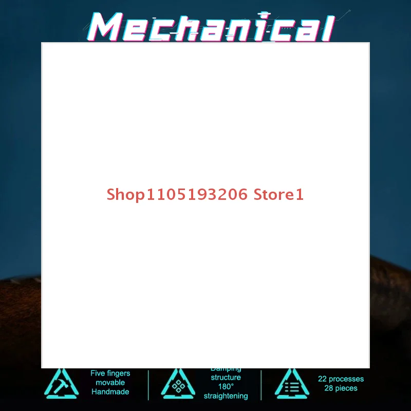 

Punk-style Robotic Hand Creative Movable Finger Joints Hand Pendant Small Hanging Decoration For Stress Relief Desk Ornaments