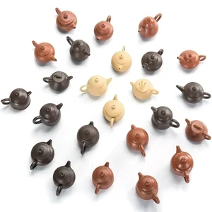 Mini emaillierte Keramik -Teekanne, Taschenhandel, Finger -Kessel, dunkelrot, emailliertes Keramikzubehör, Haustiertee 8 Hauptverkäufe Nagellack - №1