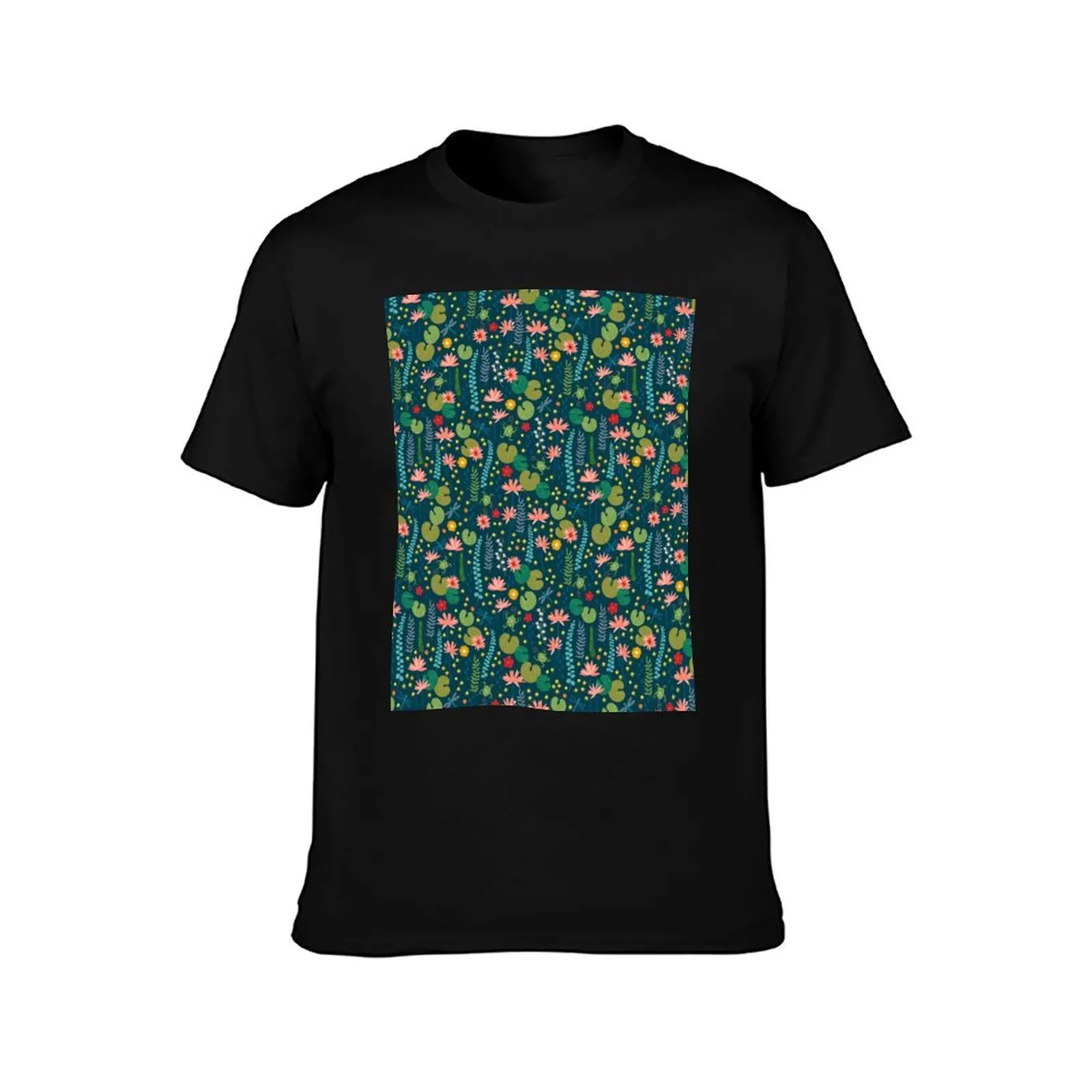Lily Pad T-Shirt Casual Daily Wear Short Sleeve Top T-Shirt