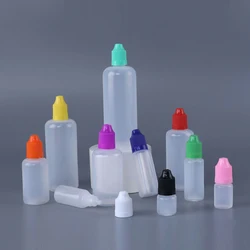 10Pcs 3ml-120ml LDPE Empty Plastic Squeezable Dropper Bottles Long Tips Refillable Containers For Eyes Liquid Water Paint Ink