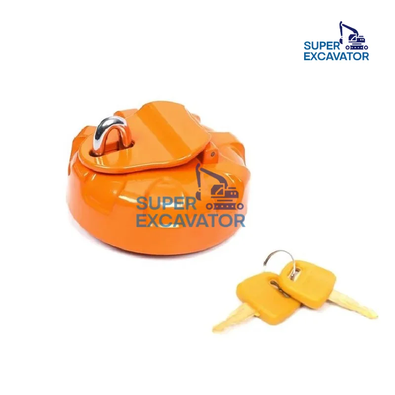 

Diesel Tank Cover Double Anti-theft Lock Fuel Tank Cap With Keys for Excavator ZAX