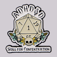 ADHD Awareness Enamel Pin Humorous Brooch Pines Lapel Pins Badge on Backpack Clothing Accessories Game Jewelry Friends Gifts