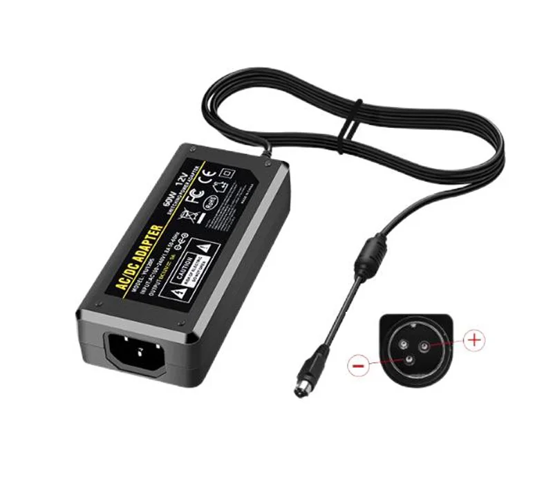 

Адаптер питания 12 В 5 А, 3-контактный Din, IEC C14, YU1205