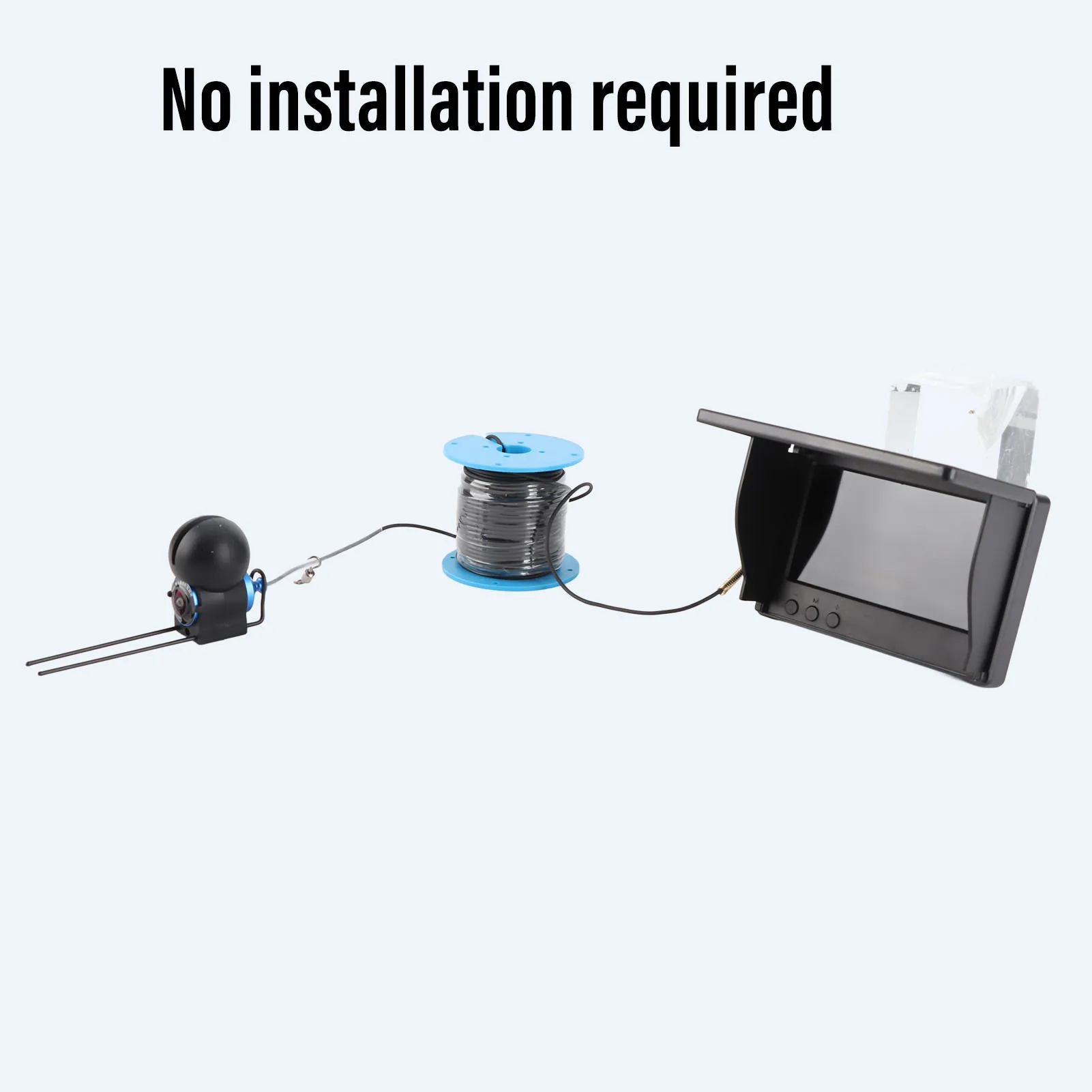 어군탐지기 카메라 수중 낚시 카메라 1080P 4.3인치 화면 30m 케이블 초광각 렌즈 얼음낚시 탐지기