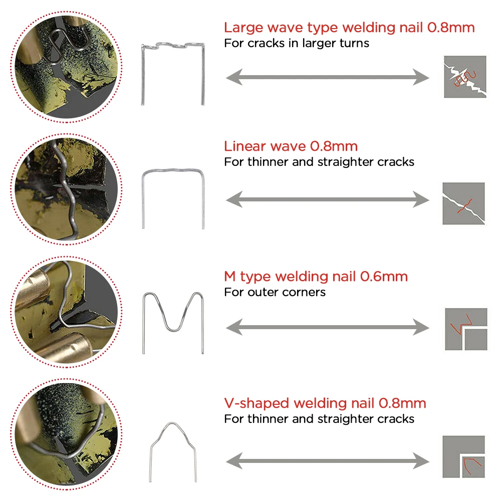 Car Bumper Plastic Welding Gun Portable Furniture Appliance Repair Tools Heating Fuser Welding Welder Machine Kit Uk Plug