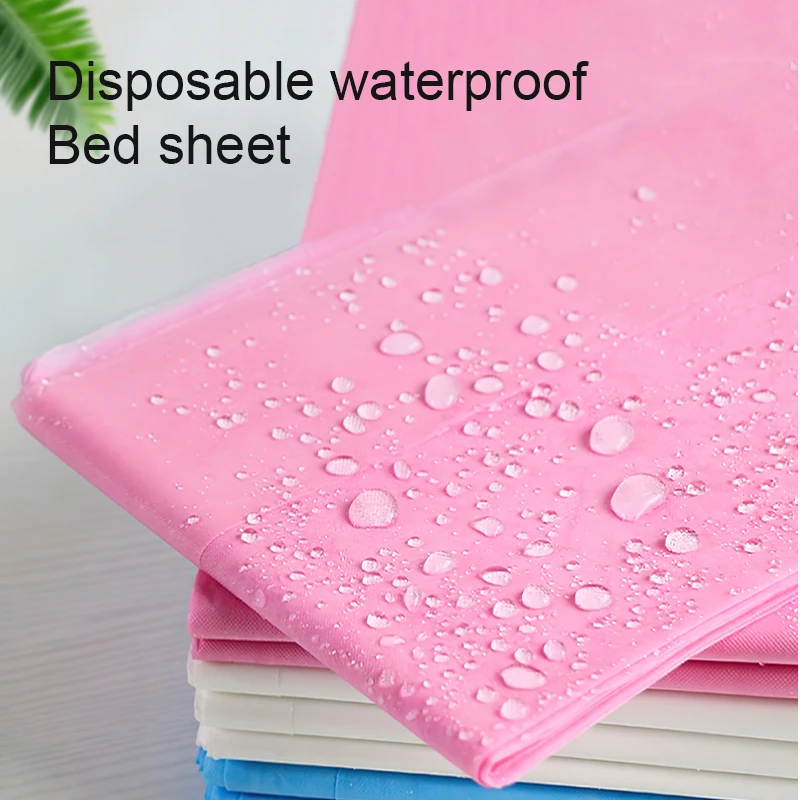 20Pcs Disposable Bed Sheets Beauty Salon Non-woven Breathable Bed Sheets 80*180cm Thickened Travel Sheet