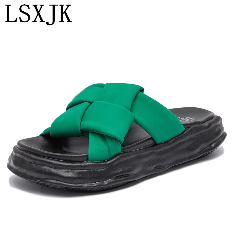 Thick Soled Cool Sandals Female Summer Wear 2023 New Sandals Lightweight Breathable Fashion Casual Seaside Flip-Flops