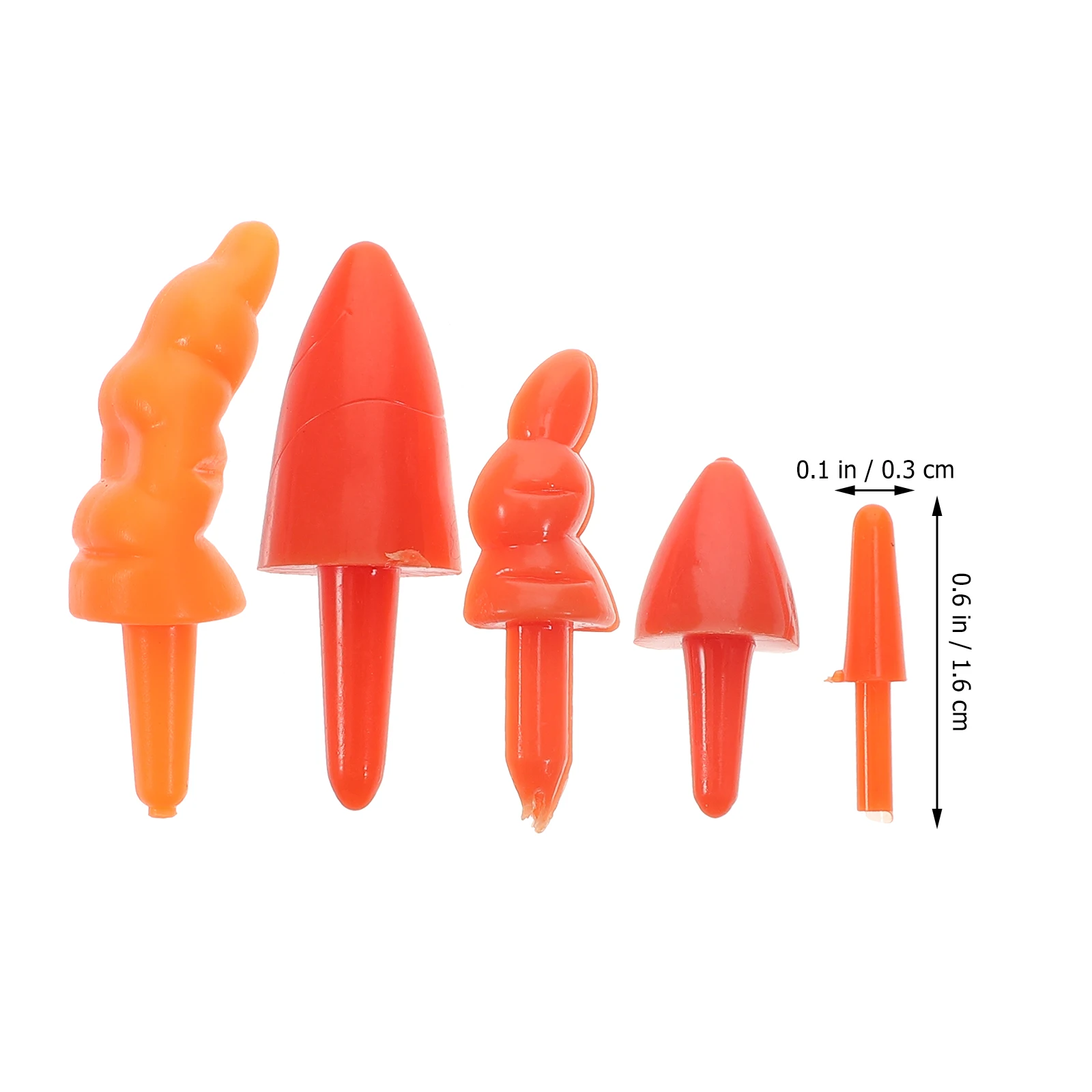 

160pcs Snowman Nose Accessories Plastic Carrot For Christmas Diy Crafts Kids Outdoor Activities Family Bonding Winter Fun Decor
