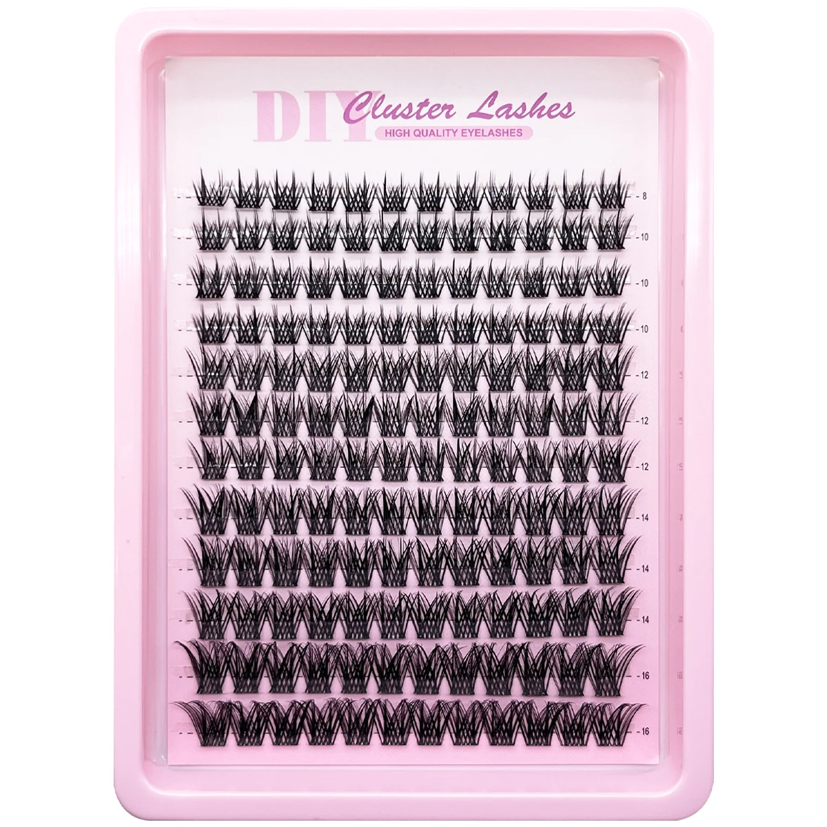 HBZGTLAD 12 Reihen Fairy Eyelash Ball Manga Wimpernbüschel 8-16mm Dynamische Wimpernverlängerung Natürliches Aussehen C-Curl Personal – Detail 1