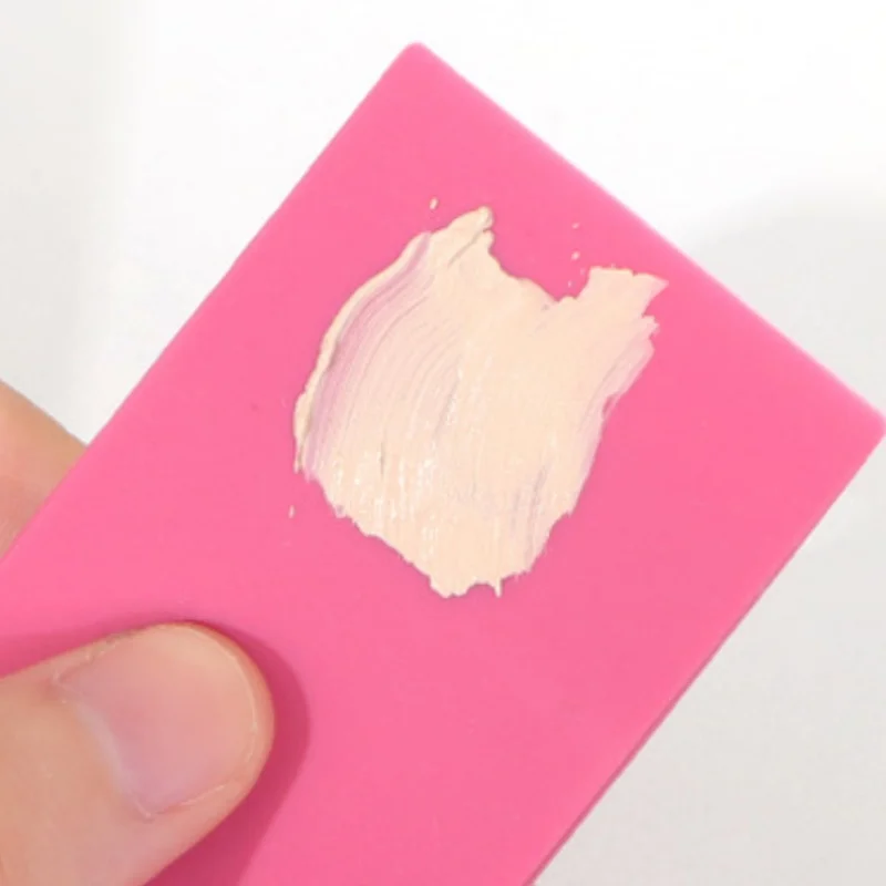 プロ仕様DIYシリコンメイクブラシ 再利用可能 無香料 フェイスマスク ファンデーション コンシーラー パウダー用 化粧道具