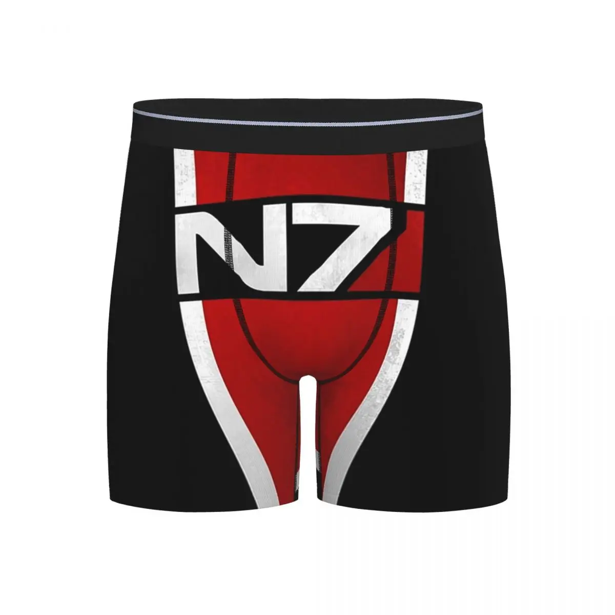 

Long Boxer Underpants Shorts Mass Effect Vertical N7 Panties Male Soft Underwear for Homme Man Boyfriend Gift