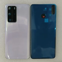 For Huawei P40 / P40 Pro Battery Cover Back 3D Glass Panel Rear Housing Door Case With Camera Lens Repair Parts