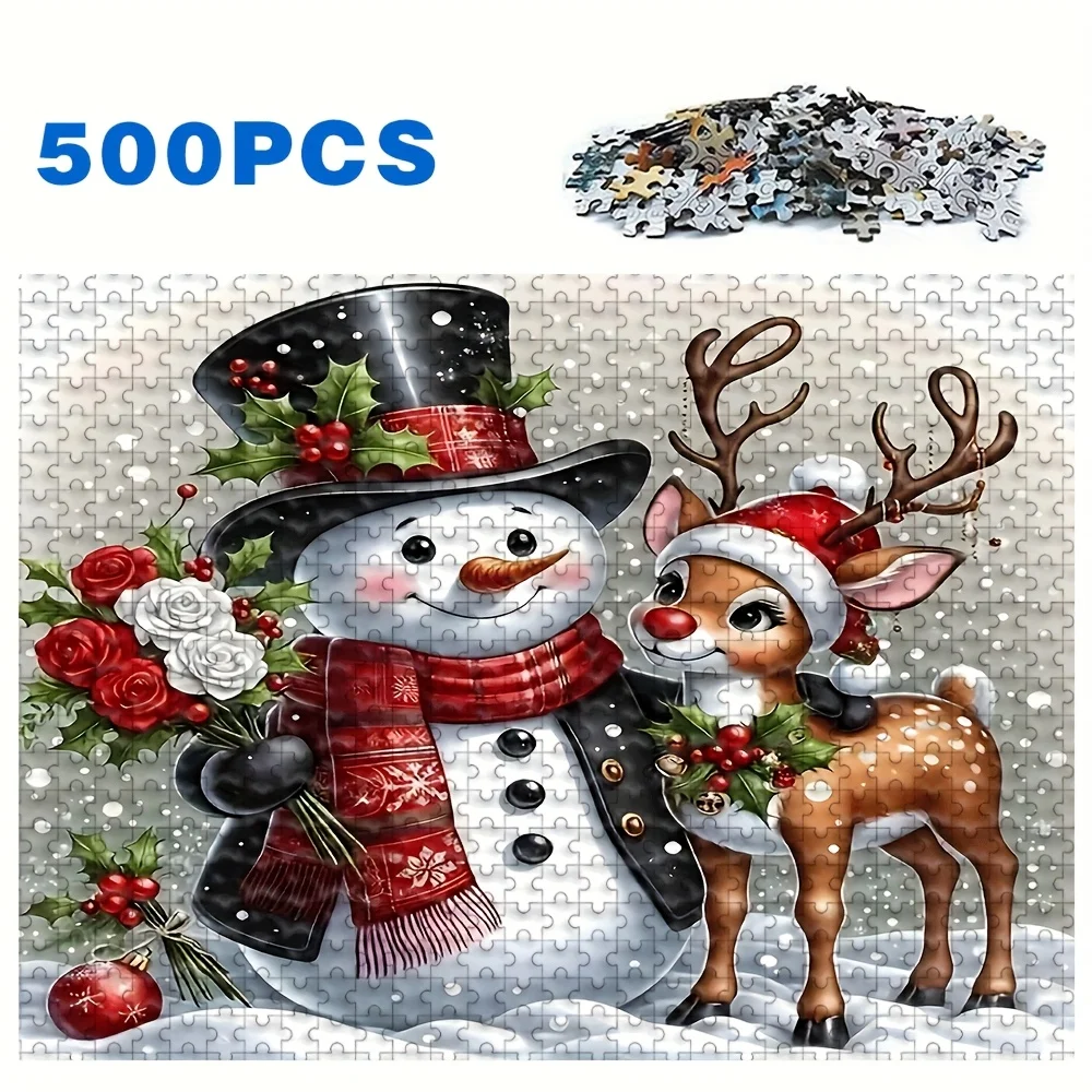 Puzzle da 500/1000 pezzi per adulti: rompicapo impegnativo su larga scala con motivi complessi, scatola portatile per giochi di famiglia