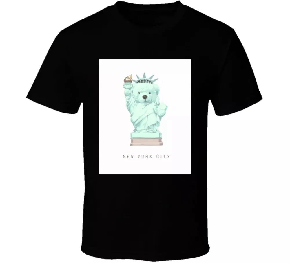 

Free Muse Bear Graphic Printing Summer Luxury Brand Cotton Men's and Women's T-Shirts Short Sleeves Street Fashion Trend