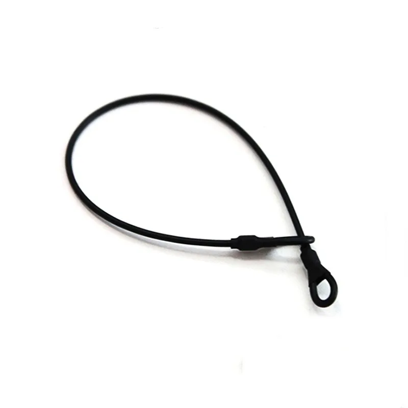 

Security Wire Lanyard EAS Loss Prevention Black Wire Rope Antitheft Tag Lanyard 100/Pack