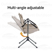 Naturehike YL11 Folding Chair Outdoor Rocking Chair Adjustable Angle Portable Fishing Comfortable Leisure Deck Seat With Pillow