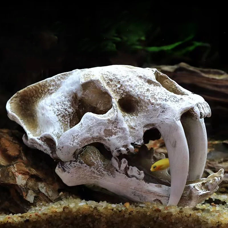 Simulation Resin Animal Skull Ornament DIY Aquarium Fish Tank Decoration Accessories Creative Skull Landscape Fish Tank Ornament