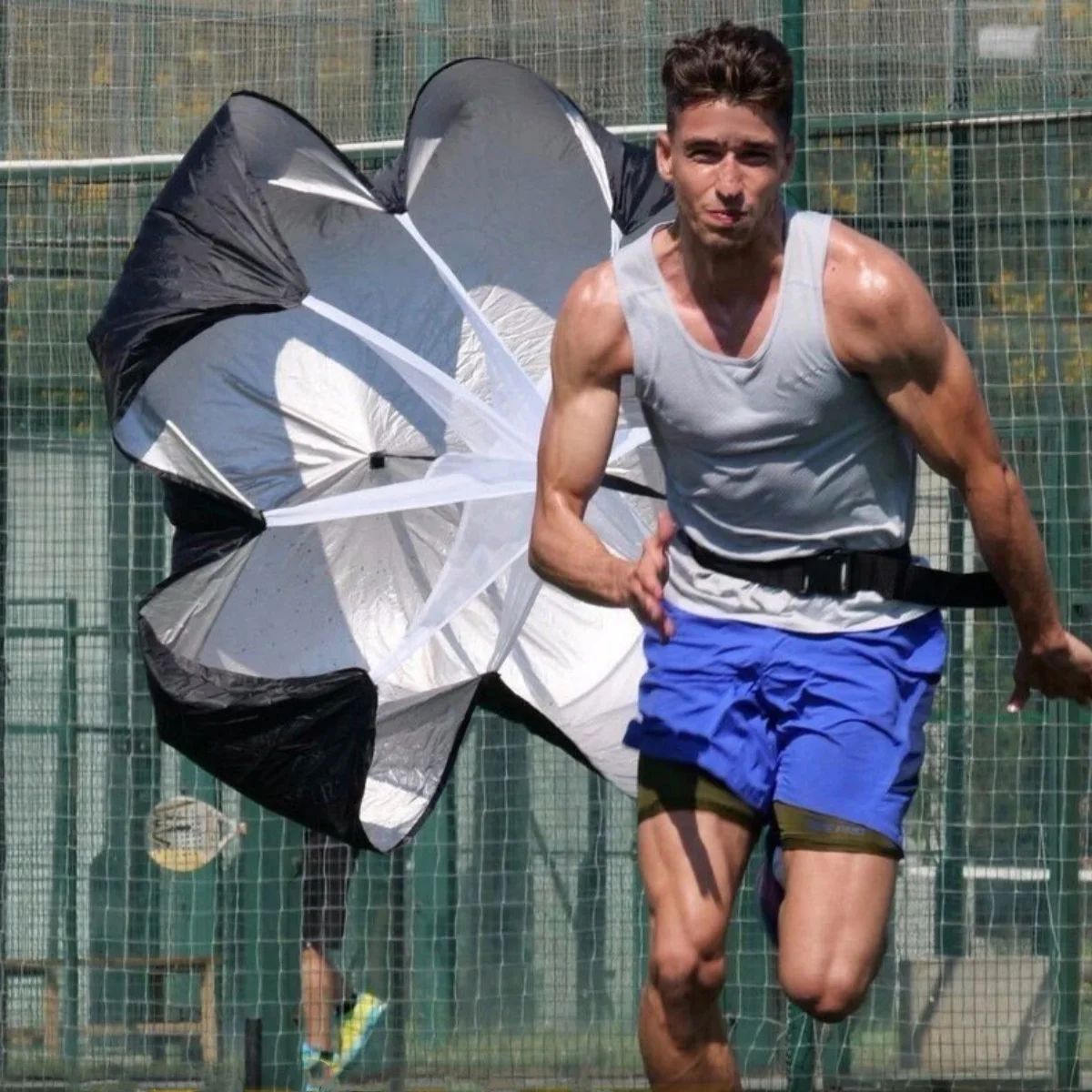 Running resistance umbrella track training Decelerating umbrella sprint burst core strength physical football training equipment