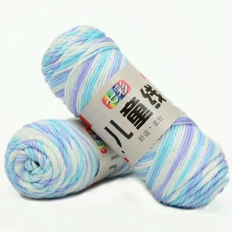 Hand-woven Cotton Yarn Soft Crochet Yarn for Hand Knitting Warm Sweater Sofa Cushion Scarf DIY Baby Line Skin-friendly