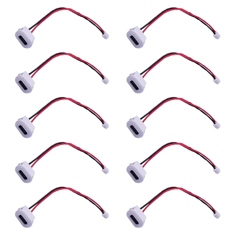 

20Pcs USB Type C Connector Jack Female Type-C With Card Buckle High Current Fast Charging Jack Port USB-C Charger Plug B-A80Z