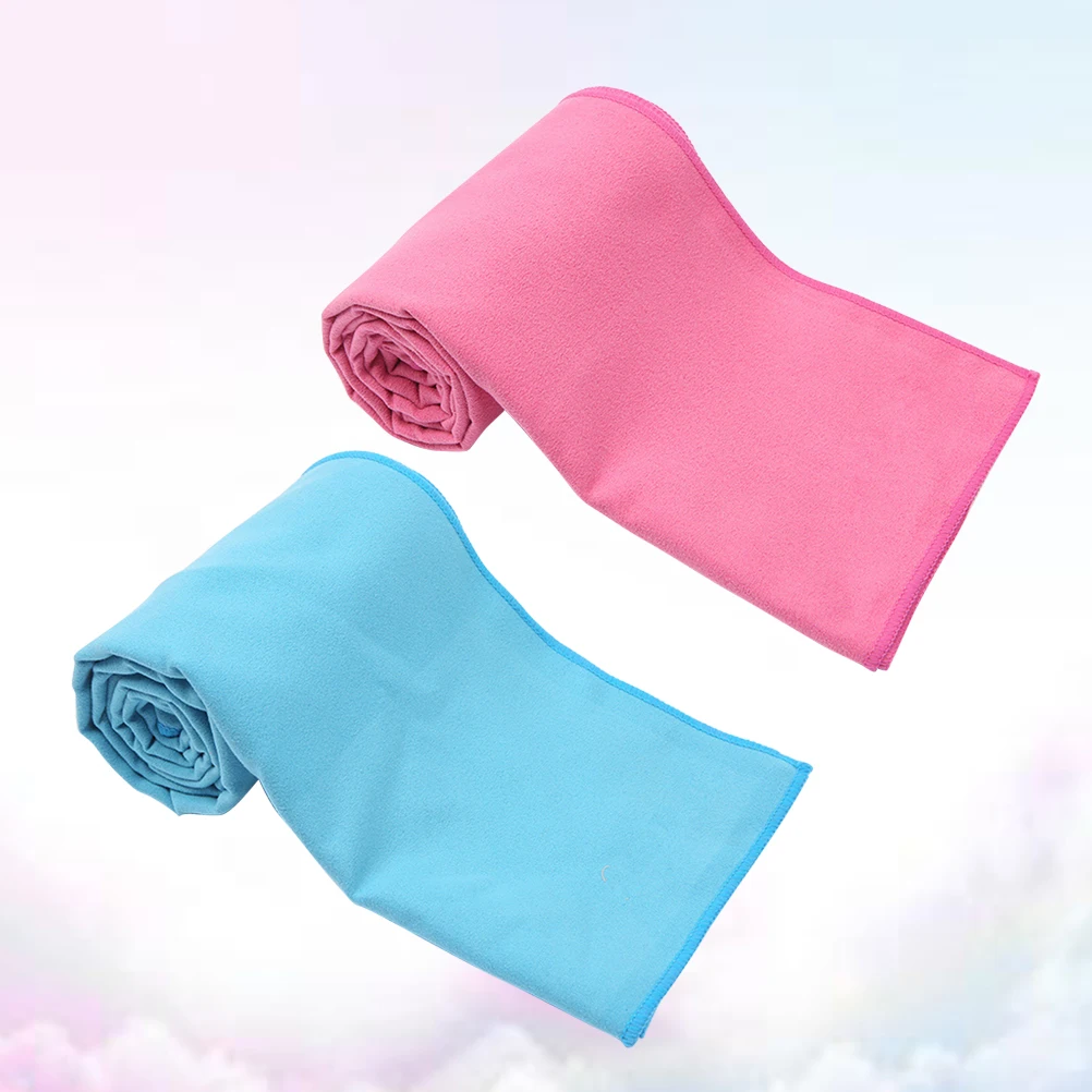 

2 Pcs Quick-drying Sports Towel Microfiber Fitness Towels Fast Polyester Gym Skin-friendly Bath