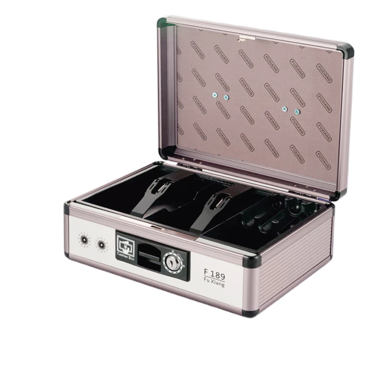 Money, cash, documents, portable safe with lock, fire-resistant, home office anti-theft, cash collection box with lock,