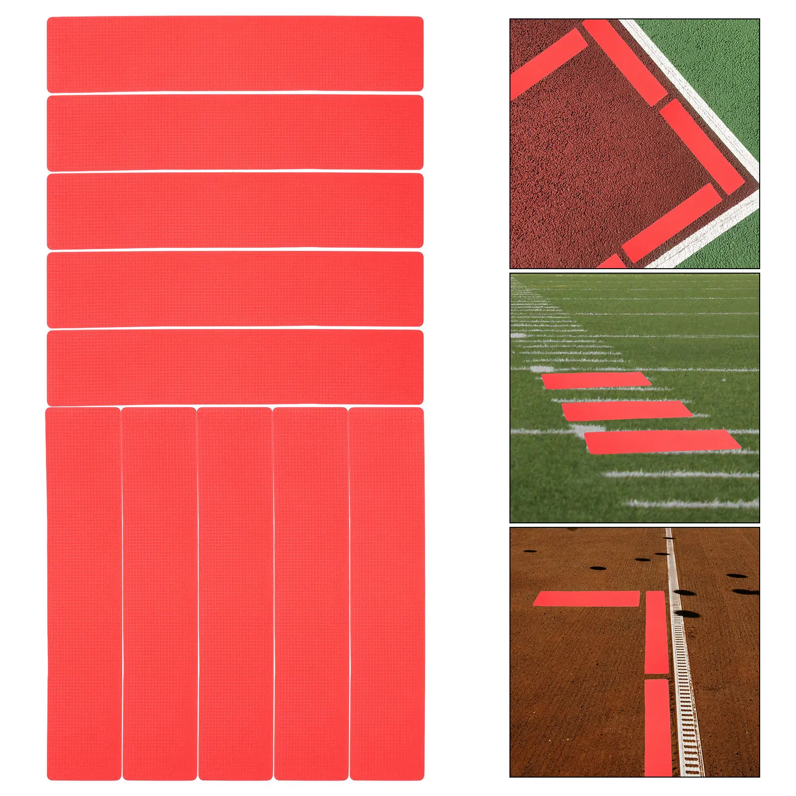 

10pcs Landmark Pads Durable Pvc Flat Spot Markers For Soccer Basketball Tennis Training Carpet Drills Outdoor