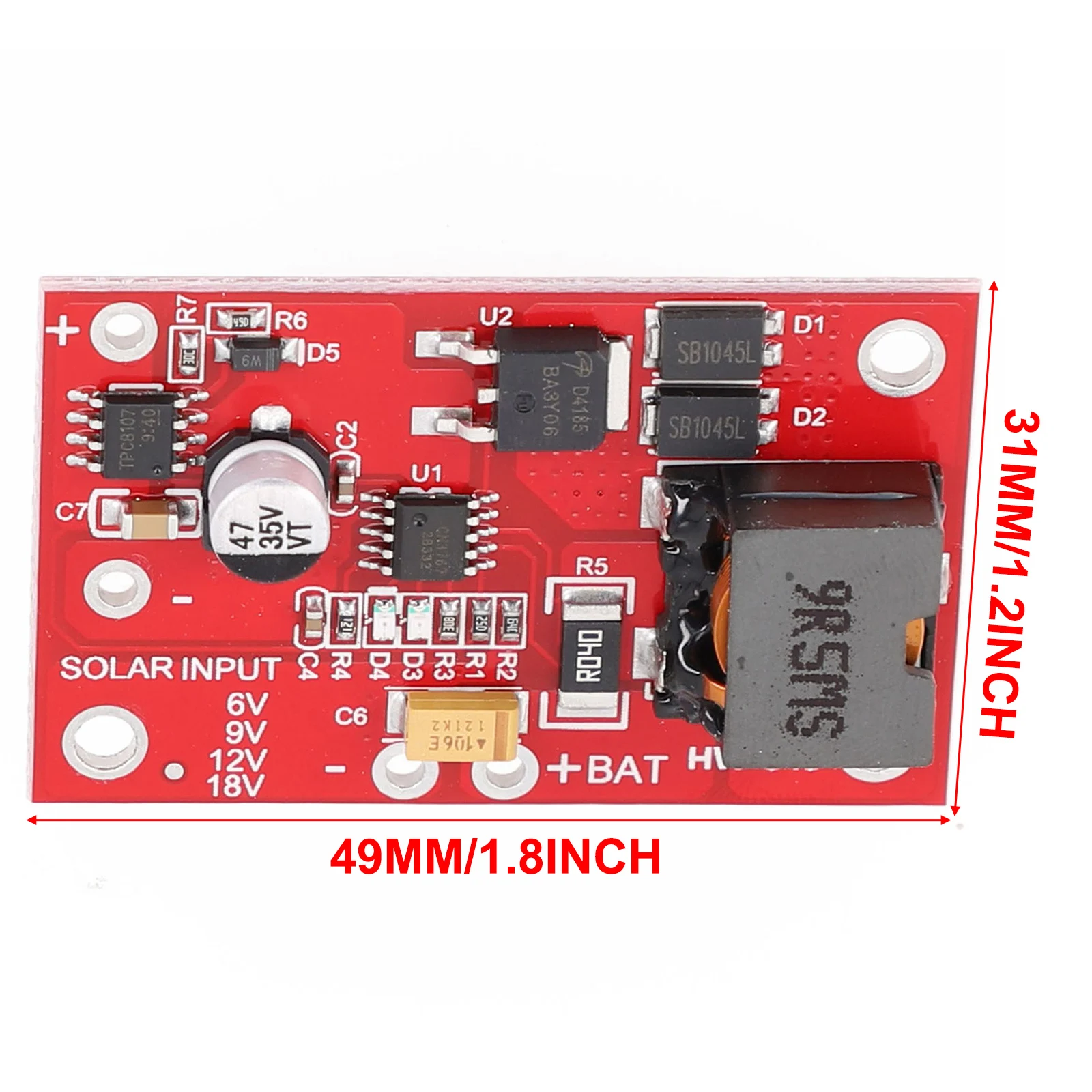 User Friendly For MPPT Solar Charge Module Designed Specifically for Efficiently Charging For 12V Acid Batteries