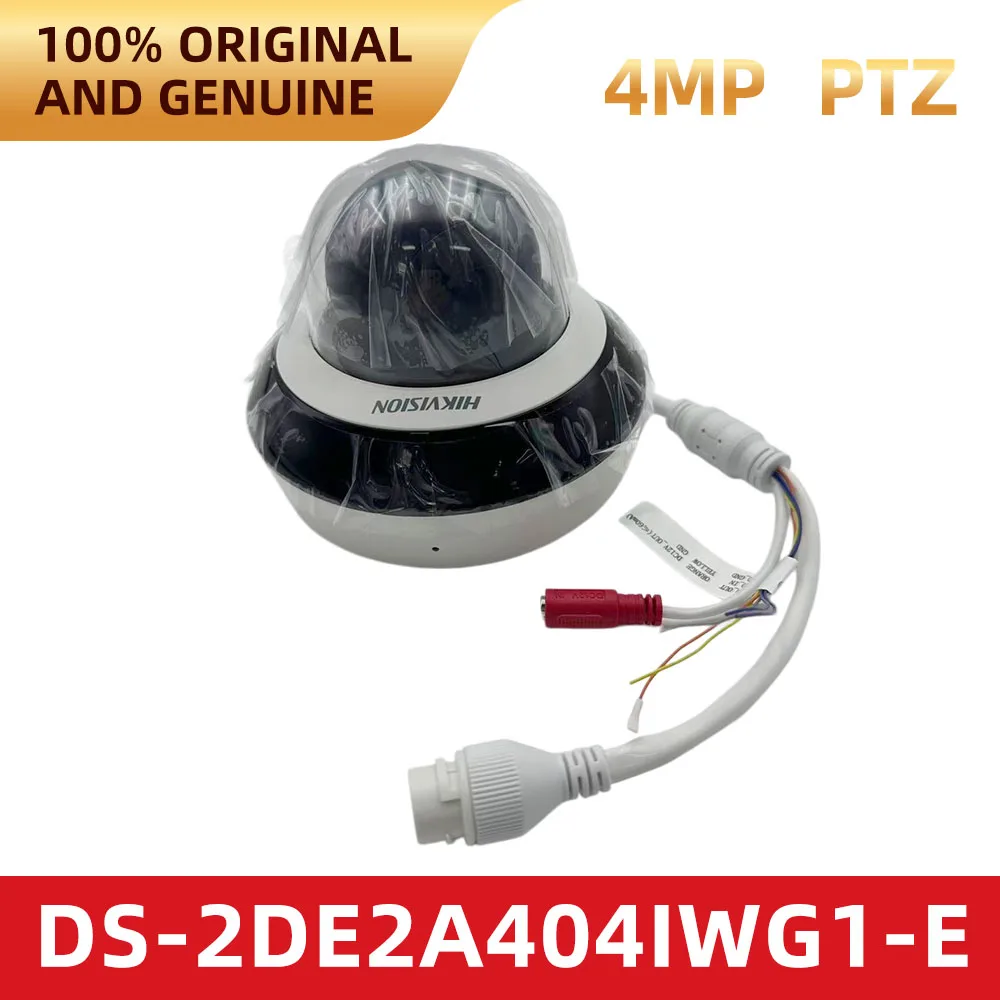 Hikvision 4MP PTZ Dome Camera 4X Optical Zoom Outdoor IR Night Vision Two-Way Audio PoE Surveillance Camera DS-2DE2A404IWG1-E