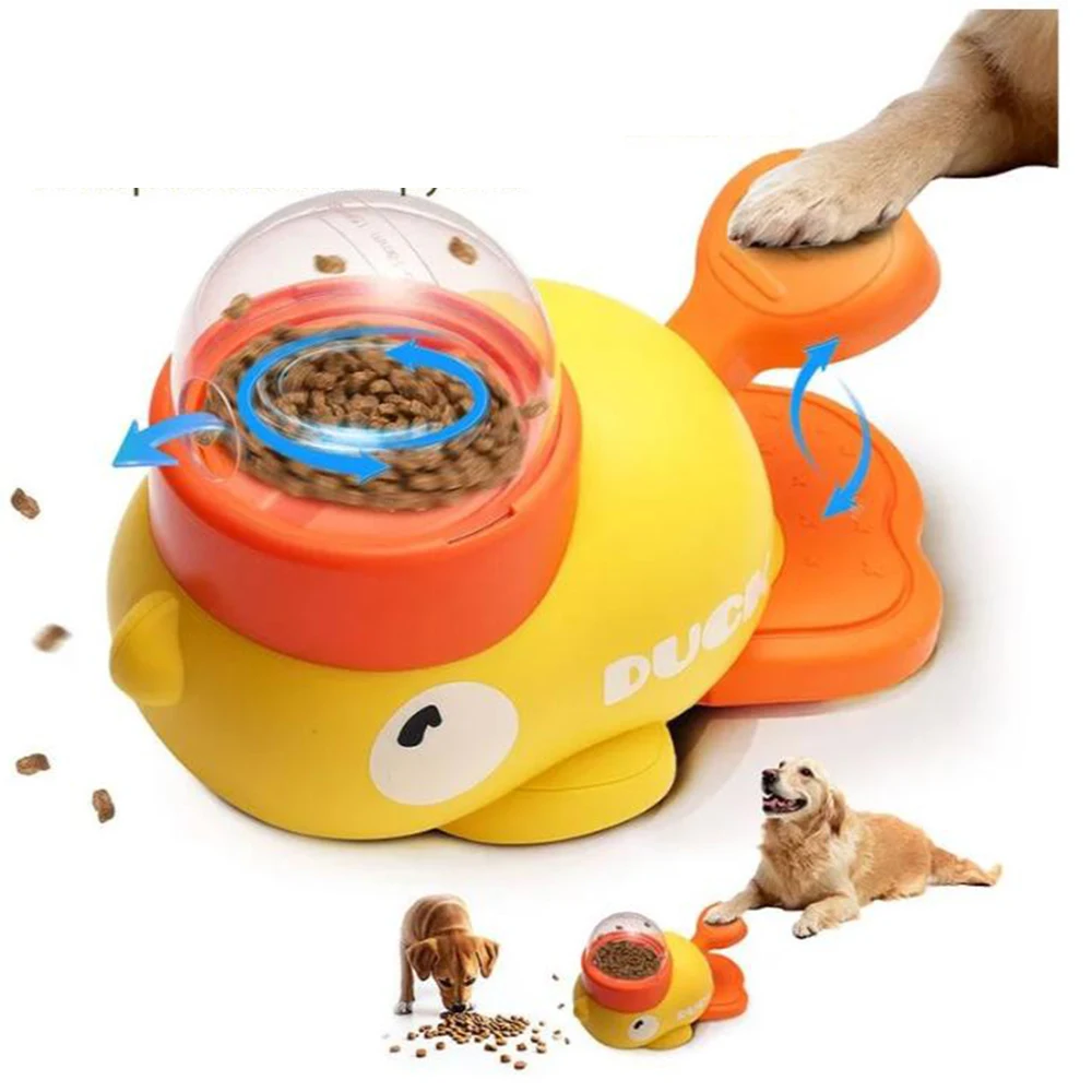 Yellow Duck Interactive Dog Puzzle Feeder 1