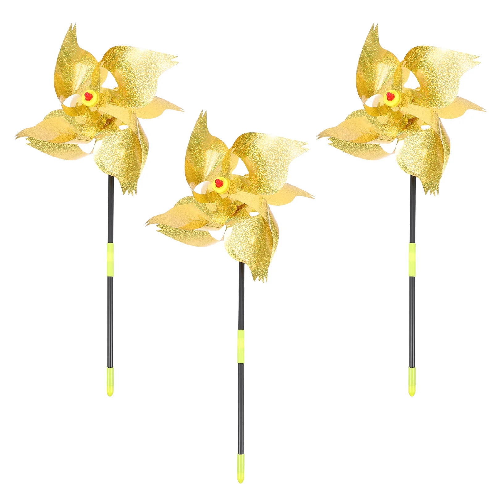 

3Pcs Bird Scaring Pinwheel Outdoor Garden Reflective Windmill Decor Balcony Bird Repellent Windmill Reflective Pinwheel
