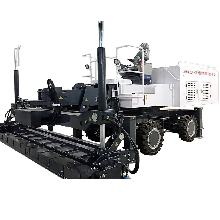 Self-Leveling Cement Laser Paving Machine Hydraulic Concrete Laser Screed 4000 RPM Vibration Frequency Construction Floor Engine