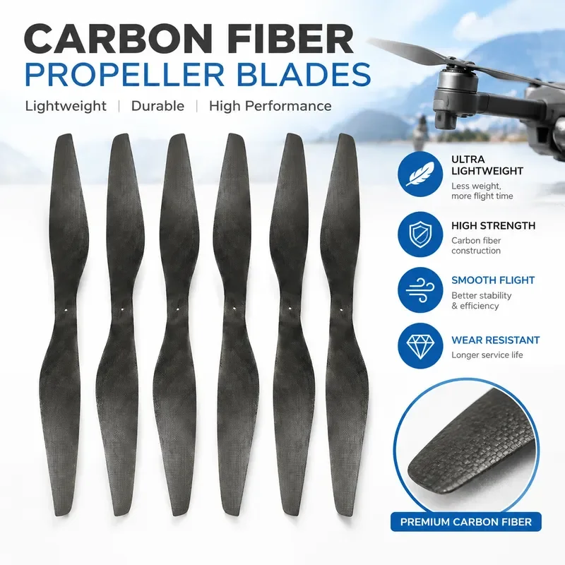 for TMOTOR Carbon Fiber Propellers 30 Inch Straight Blades for 3010 Model Aircraft Accessories