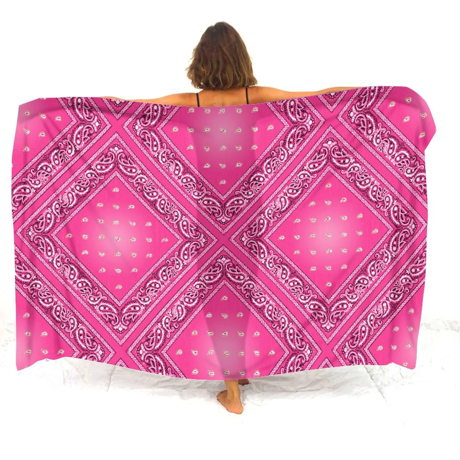 ผ้าคลุมไหล่แบบใหม่ มีหลายขนาด ผ้าพันคอแบบปรับแต่งได้ ผ้าคลุมชายหาด สวมใส่สบายและหรูหรา ผ้าพันคอยาวและมั่นใจได้