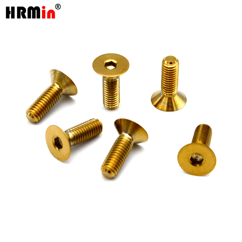 HRMin 10.9 grade 6ps Gr.5 Titanium Steering Wheel Bolt screw M5*15mm