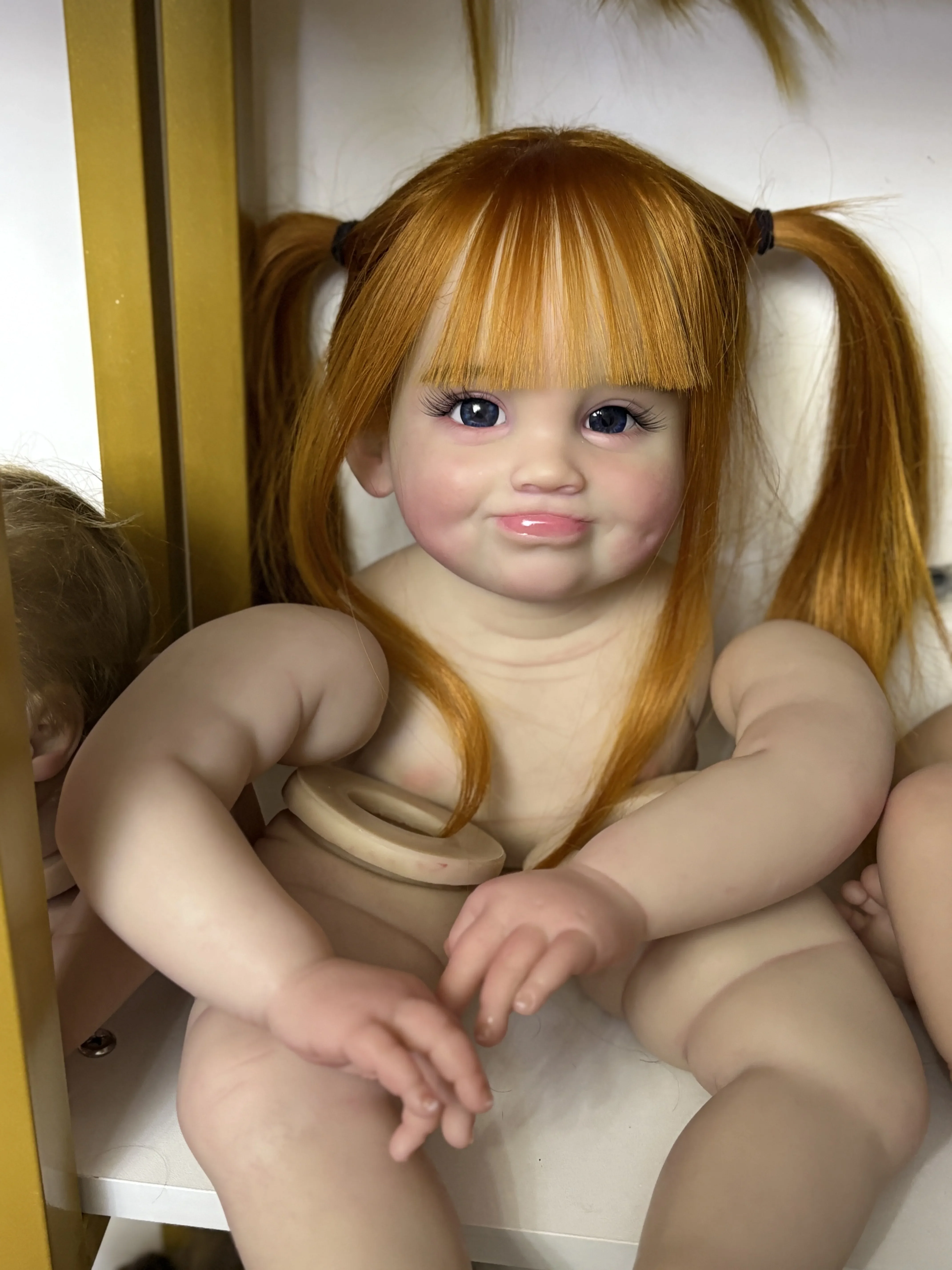 DLS カスタマイズされた限定供給 28 インチリボーンベビーミリセント手根毛塗装キット DIY パーツ布ボディコネクタ付き