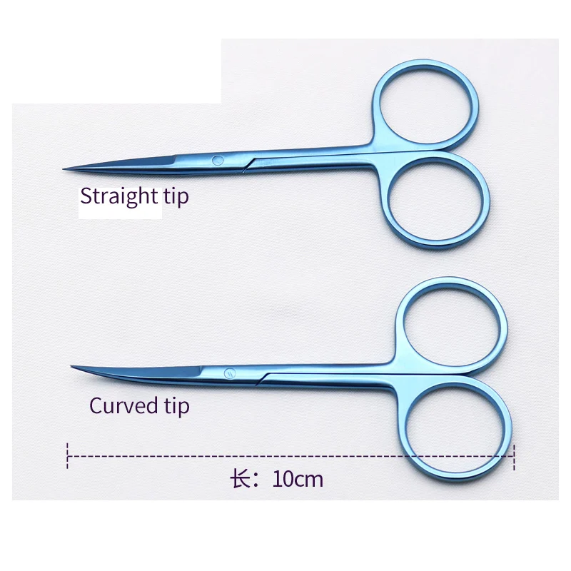 Medical titanium alloy scissors for double eyelid surgery tools, ophthalmic suture removal scissors, buried thread