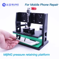 MIJING BY-20 plataforma de fijación de reparación Universal, adecuada para pantalla de teléfono móvil, soporte de fijación de reparación LCD, herramienta de fijación