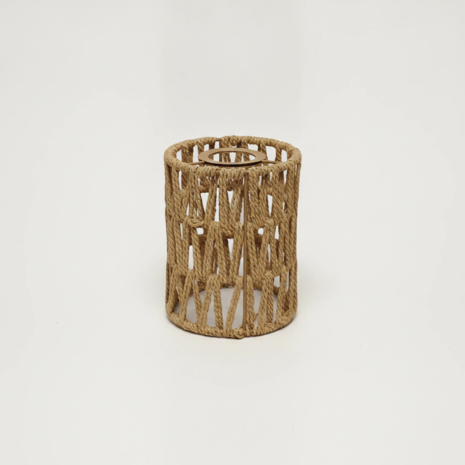 Paper Rope Lampshade Rustic Woven Lampshade Woven Lamp Shade Farmhouse Cylindrical Lamp Shade Handmade for Pendant Lamps, Cafes