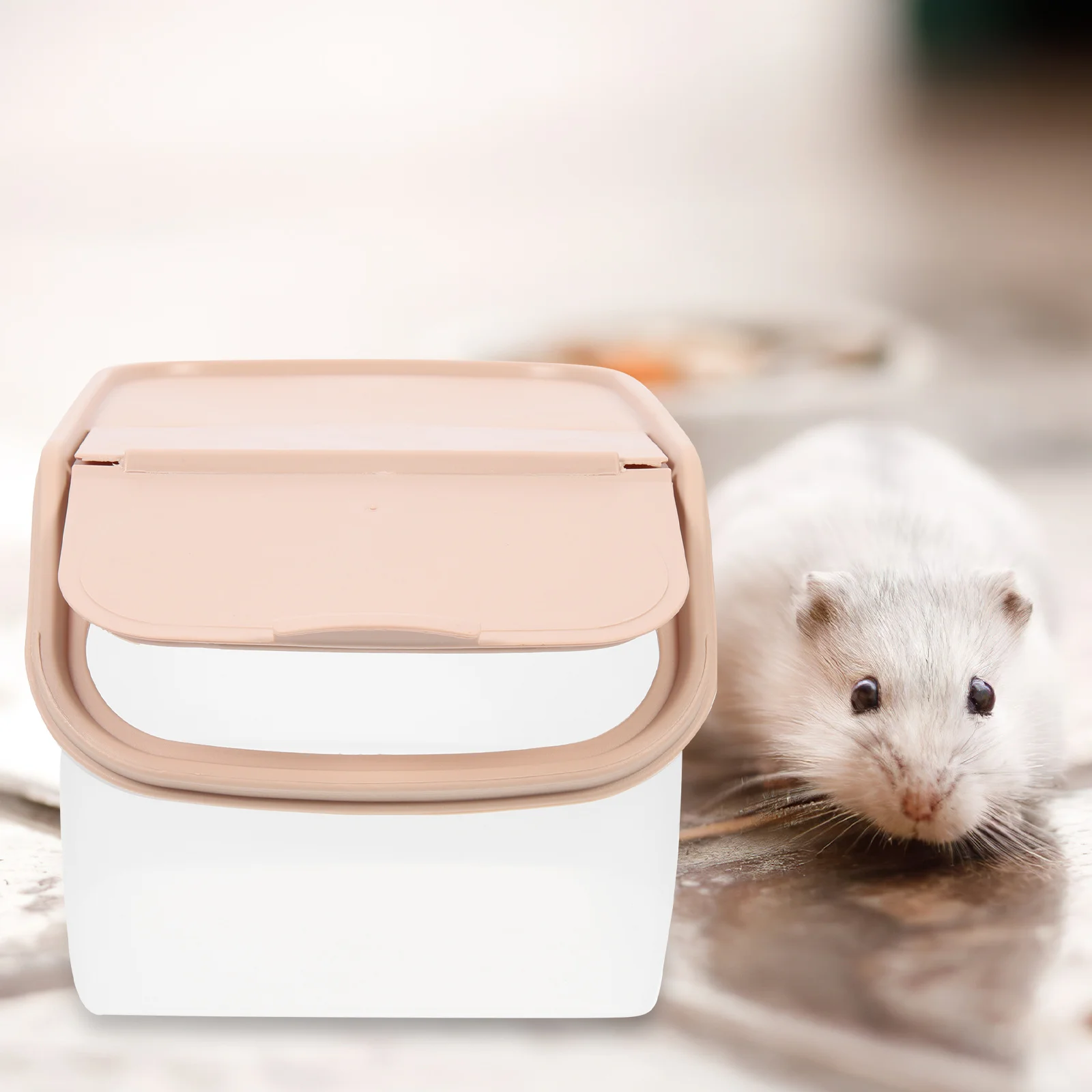 

Delicate Sand Bath Box Daily Use Hamster Bathtub PP Pe Material Easy Clean Pet Supply Hamster Bathroom Delicate Sand Bath Box