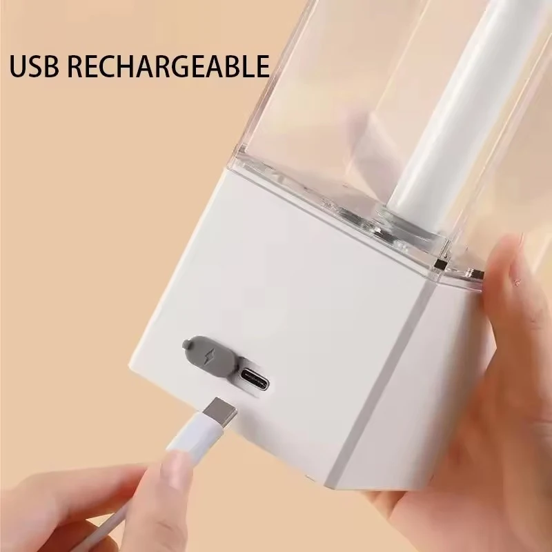 490 ml Reinigungsmittelspender, neuer automatischer Sensor-Seifenspender, hohe Kapazität, berührungslos, eingebauter Akku, wiederaufladbar