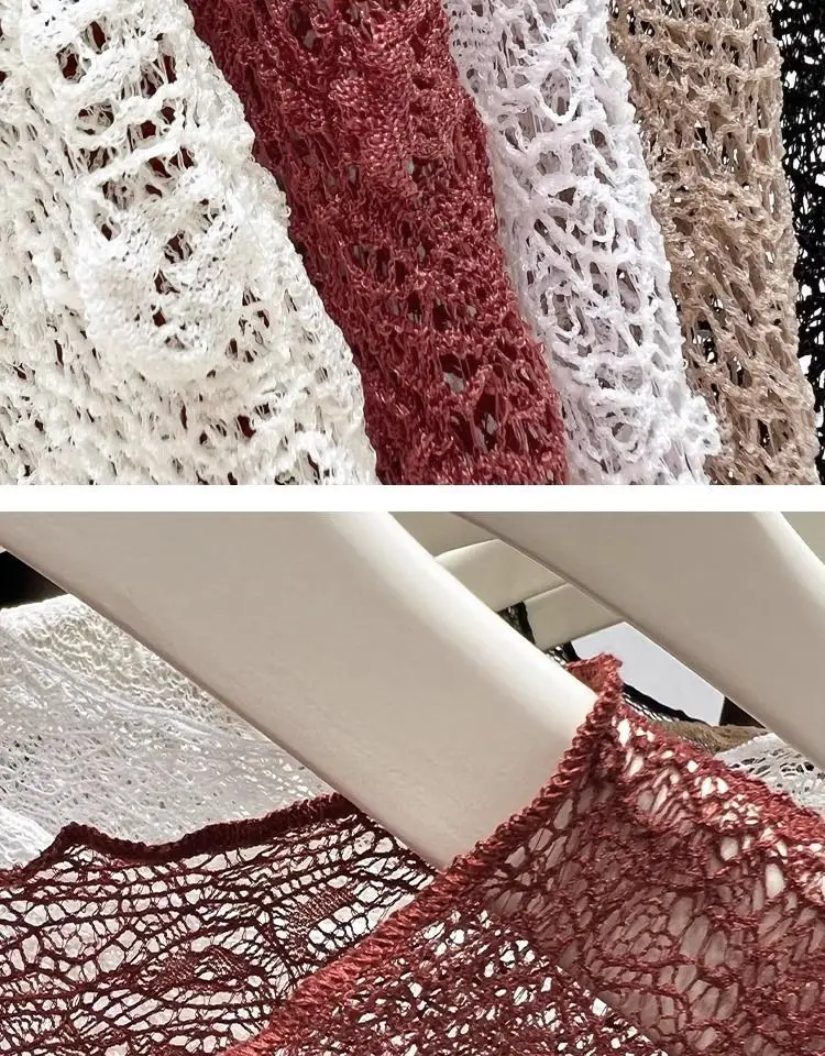 Damen-Oberteil mit Rundhalsausschnitt und Spitze, neues Herbst-/Winter-Modell, durchsichtiges Netzstoff-Langarmshirt, figurbetontes, elegantes und modisches Oberteil für den Innenbereich. – Detail 15