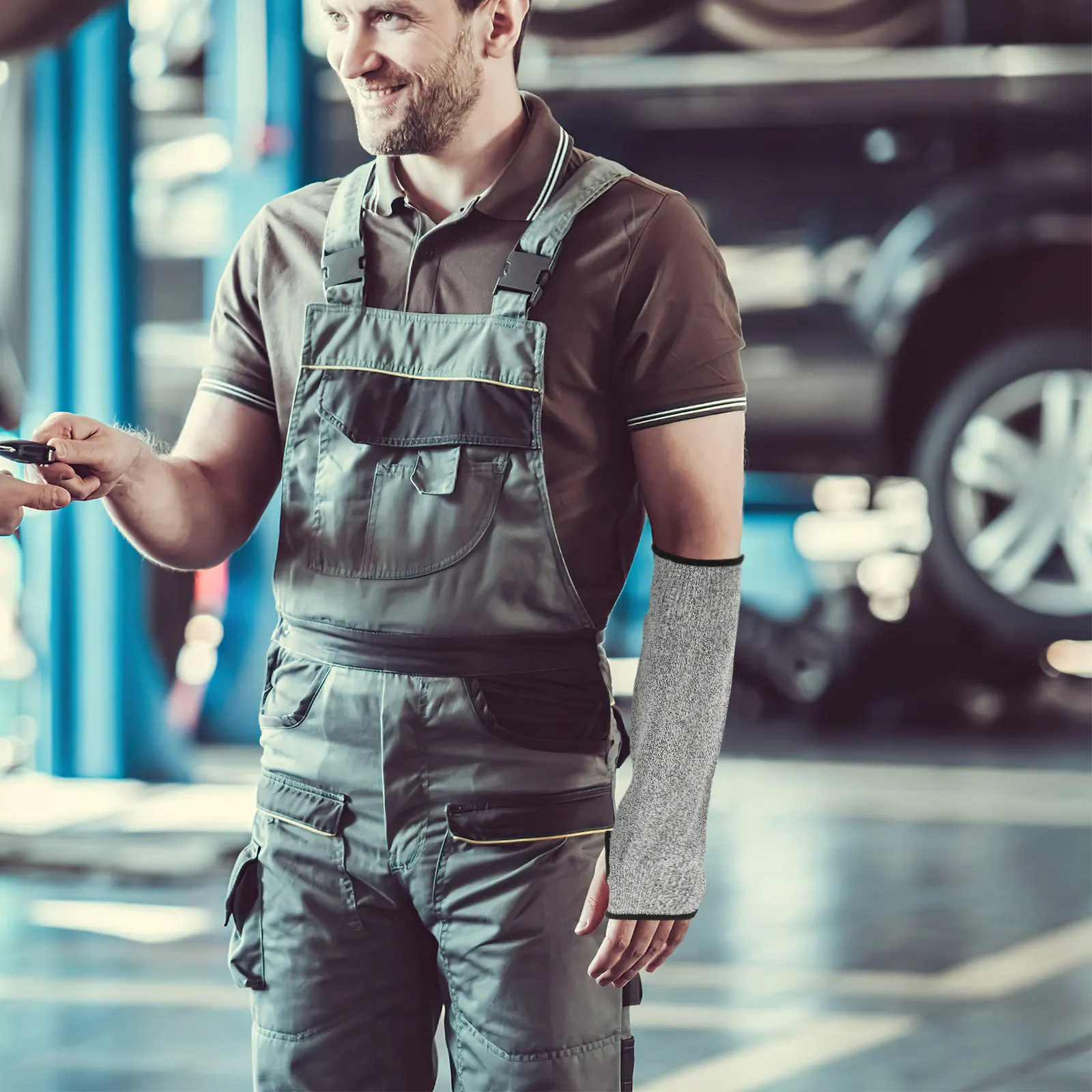 

Защитный рукав для предплечья от порезов, легкий, удобный, эластичный, для промышленного использования