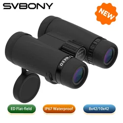 Binocolo a campo piatto SVBONY SA205 8x42 ED IP67 impermeabile e prisma Bk-4