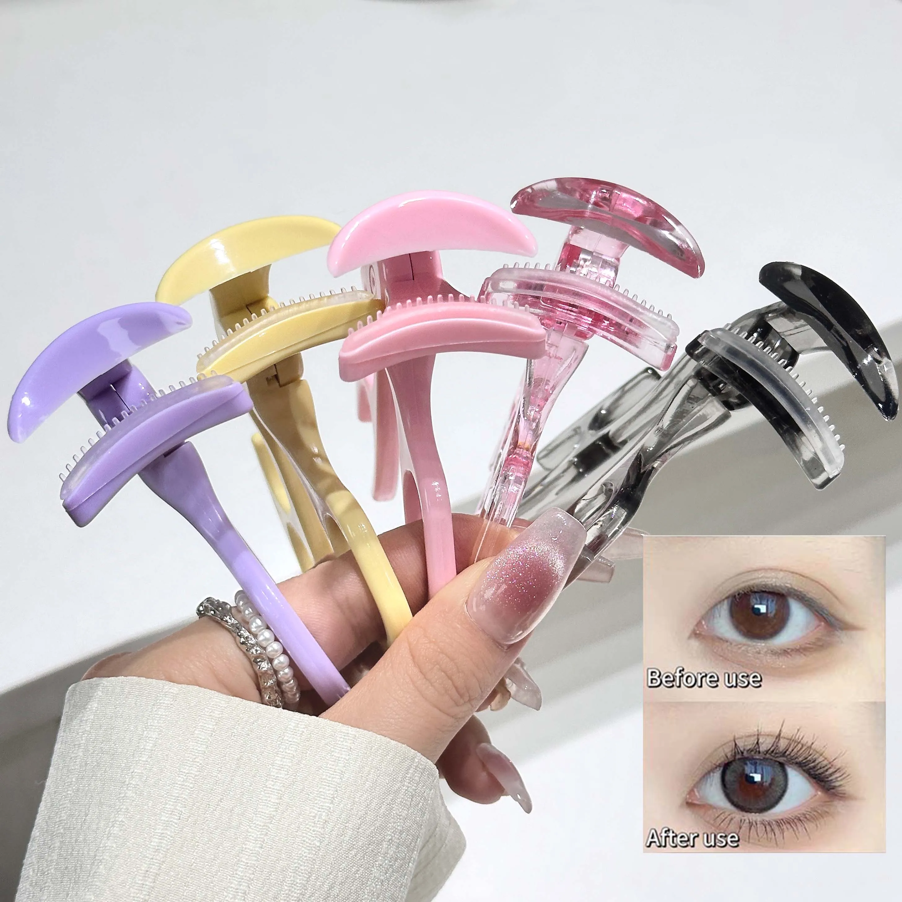 Frameless Tooth Comb Wide-angle Eyelash Curler Natural Curling Eyelash Shaping suitable For Beginners