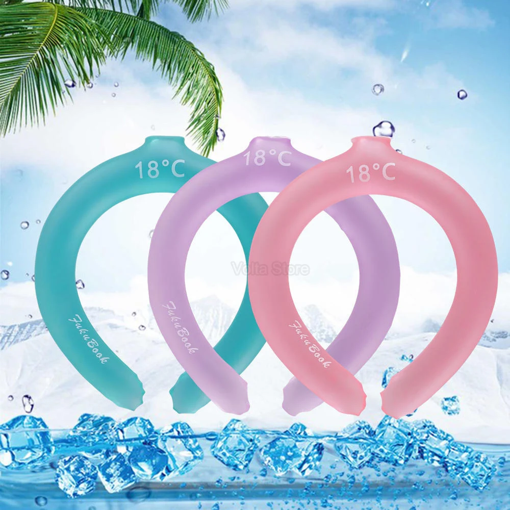 

Neck Cooler Tube Neck Cooler For Fitness Summer Outdoor Reusable Neck Cooling Wrap Gel Ice Pack Relief for Hot Flashes And Feve